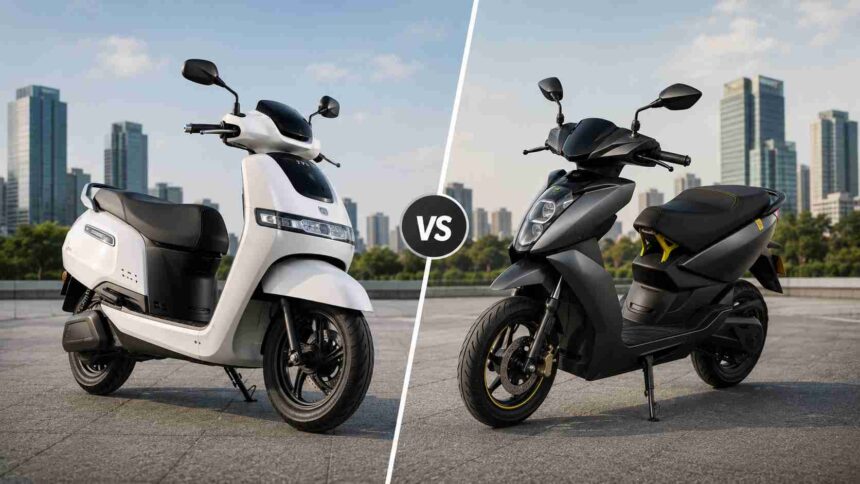 TVS iQube vs Ather 450X