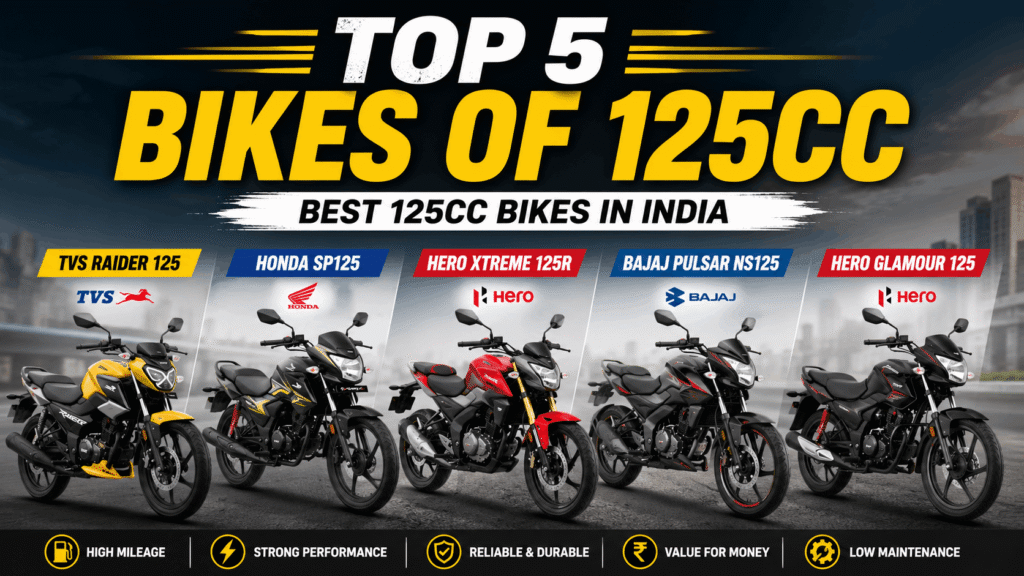 Top 5 Bikes of 125cc