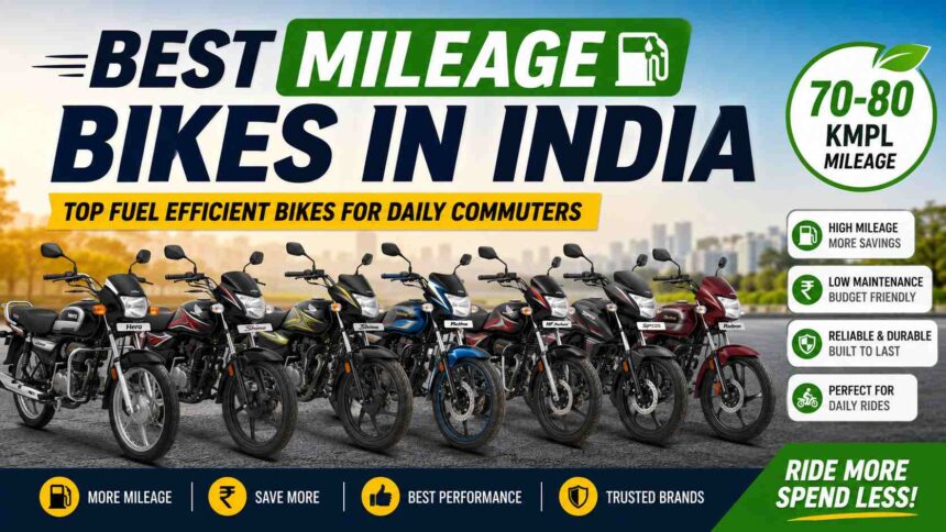 Best mileage bikes in India